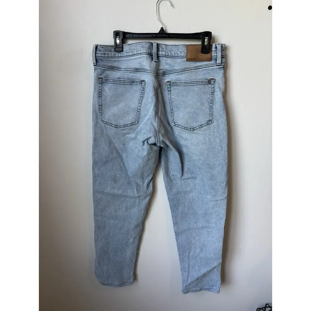 Lands End Square Rigger Mens Light wash Jeans Size 32